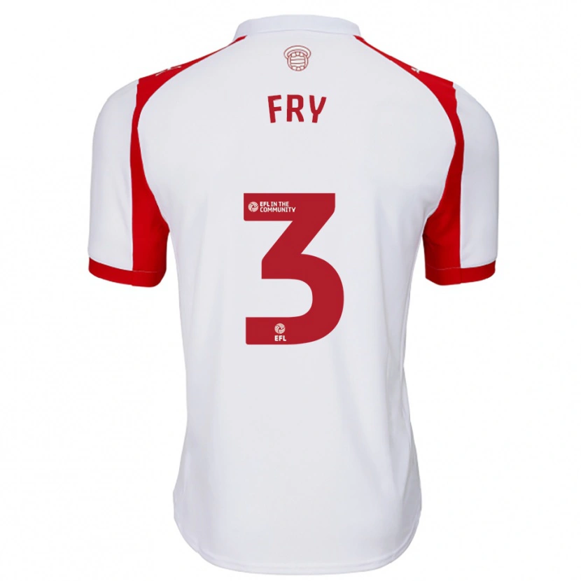 Danxen Homem Camisola Max Fry #3 Branco Vermelho Principal 2025/26 Camisa Brasil