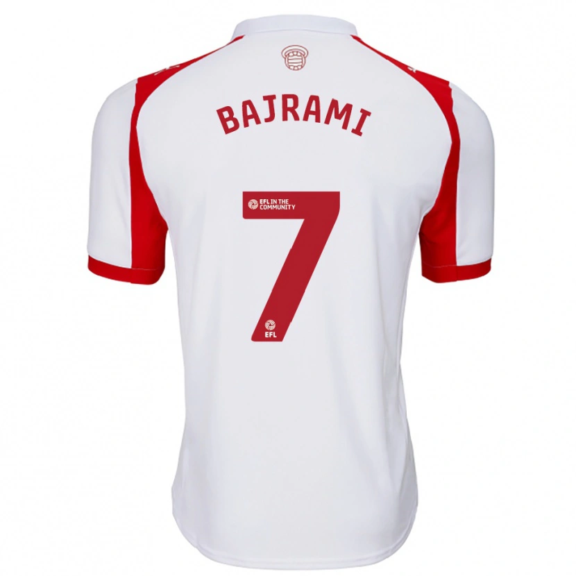 Danxen Homem Camisola Klevi Bariami #7 Branco Vermelho Principal 2025/26 Camisa Brasil