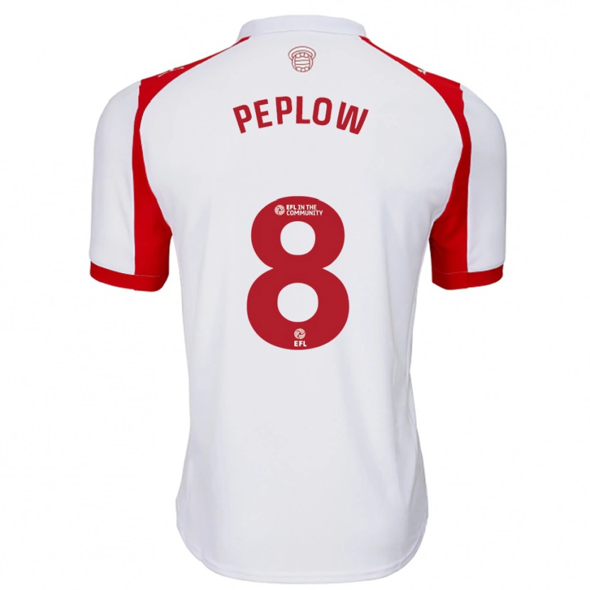 Danxen Homem Camisola Chloe Peplow #8 Branco Vermelho Principal 2025/26 Camisa Brasil