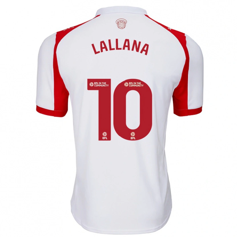 Danxen Homem Camisola Adam Lallana #10 Branco Vermelho Principal 2025/26 Camisa Brasil