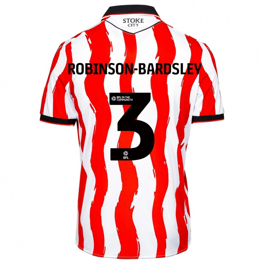 Danxen Homem Camisola Rocco Robinson-Bardsley #3 Branco Vermelho Principal 2025/26 Camisa Brasil