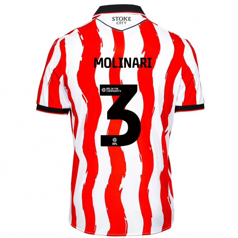 Danxen Homem Camisola Lucia Molinari #3 Branco Vermelho Principal 2025/26 Camisa Brasil