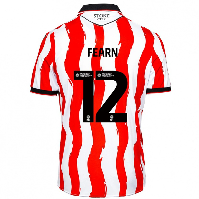 Danxen Homem Camisola Elliot Fearn #12 Branco Vermelho Principal 2025/26 Camisa Brasil