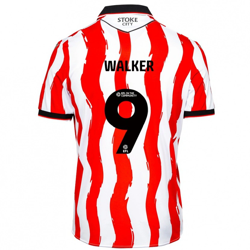 Danxen Homem Camisola Adriel Walker #9 Branco Vermelho Principal 2025/26 Camisa Brasil