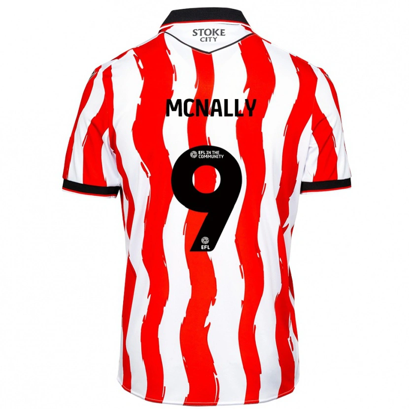 Danxen Homem Camisola Tommy Mcnally #9 Branco Vermelho Principal 2025/26 Camisa Brasil