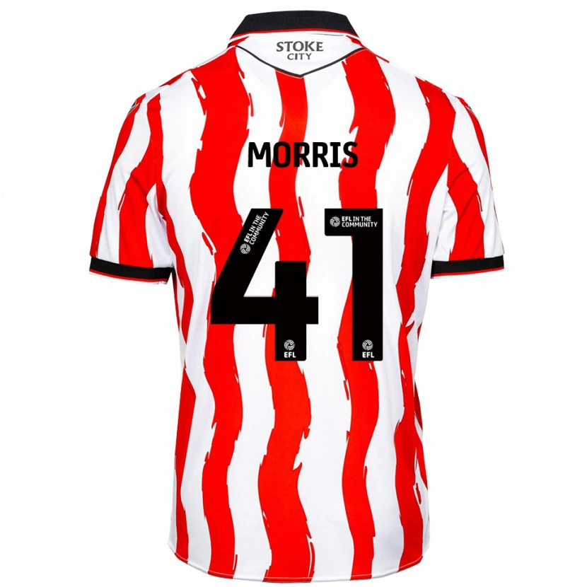 Danxen Homem Camisola Scott Morris #41 Branco Vermelho Principal 2025/26 Camisa Brasil