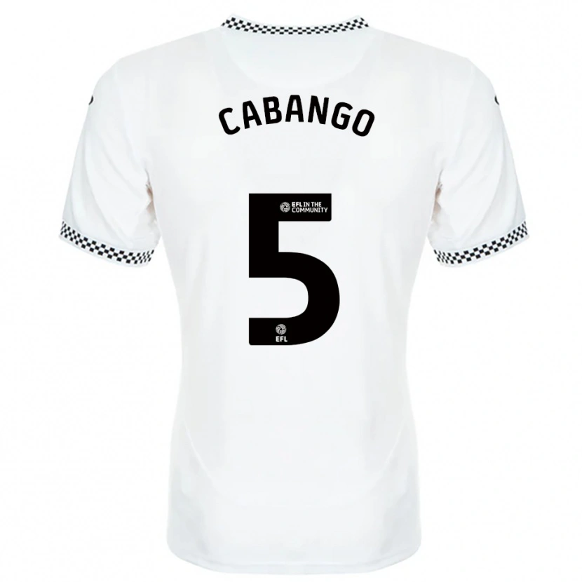 Danxen Homem Camisola Ben Cabango #5 Branco Laranja Principal 2025/26 Camisa Brasil
