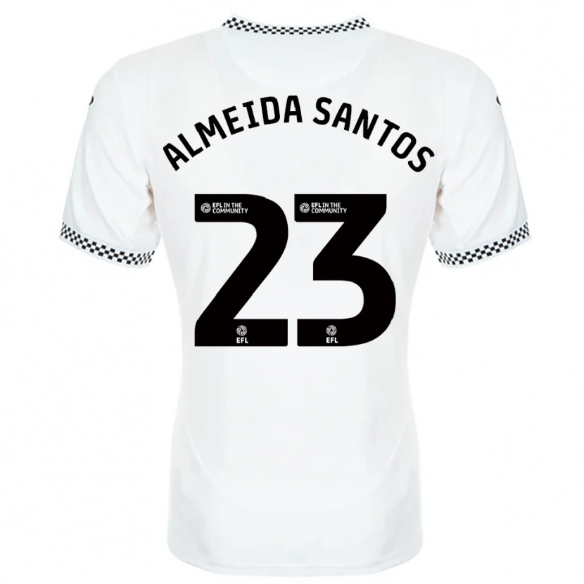 Danxen Homem Camisola Ricardo Santos #23 Branco Laranja Principal 2025/26 Camisa Brasil