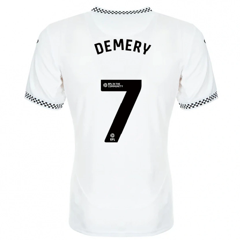 Danxen Homem Camisola Caleb Demery #7 Branco Laranja Principal 2025/26 Camisa Brasil