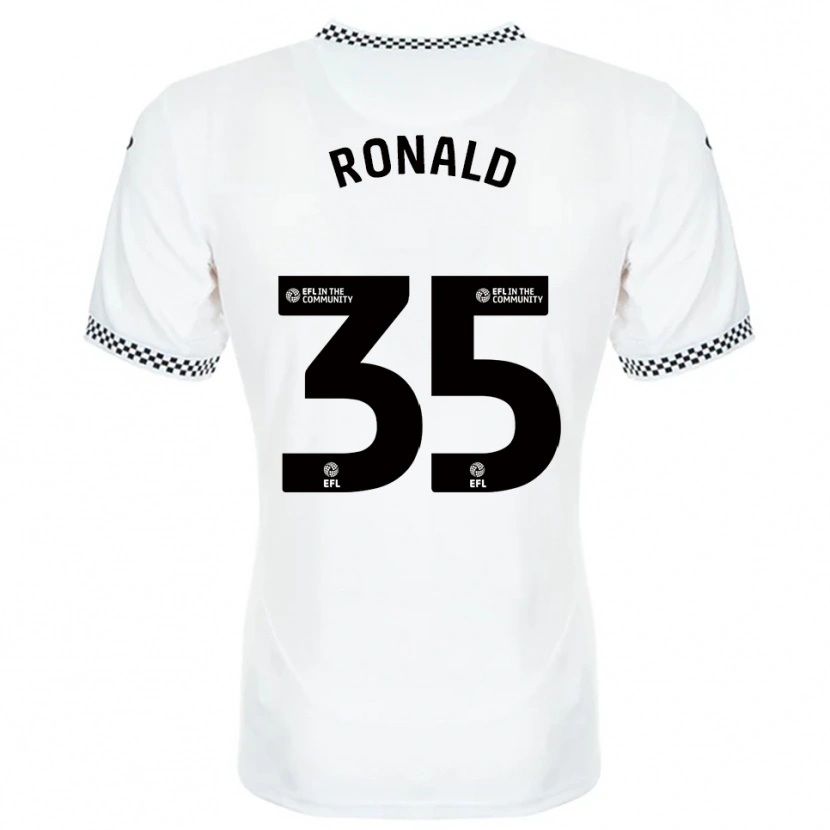 Danxen Homem Camisola Ronald #35 Branco Laranja Principal 2025/26 Camisa Brasil