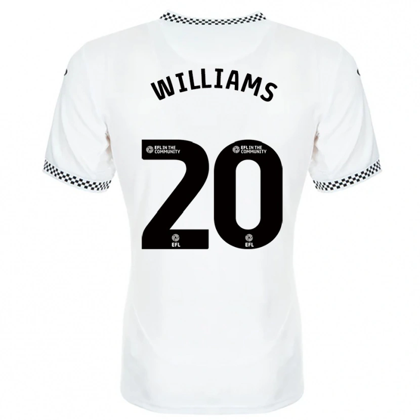 Danxen Homem Camisola Caitlin Williams #20 Branco Laranja Principal 2025/26 Camisa Brasil