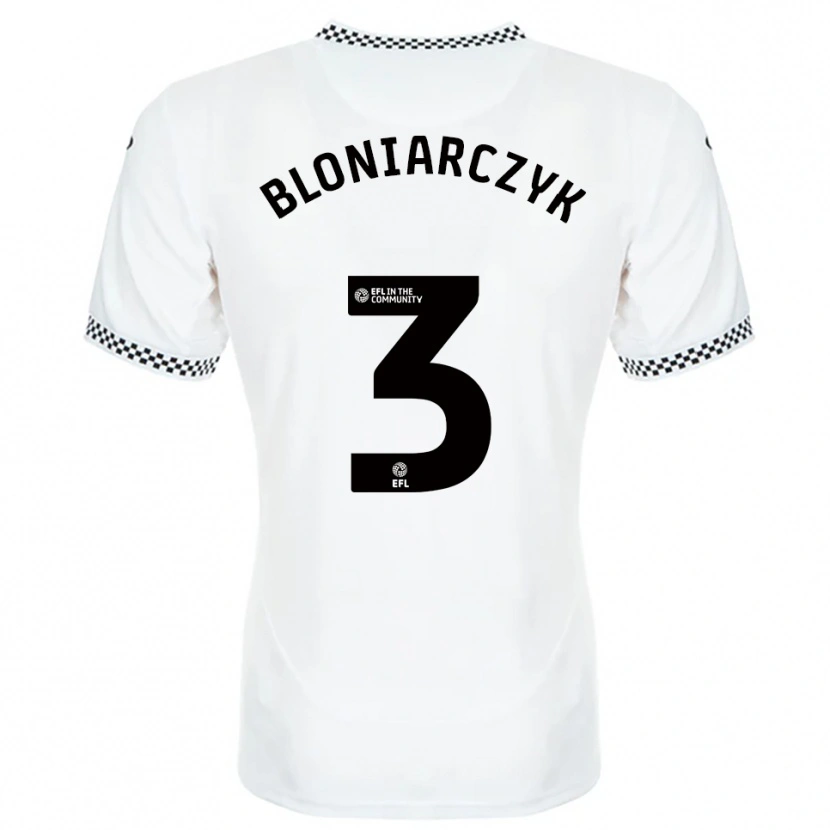 Danxen Homem Camisola Kaven Bloniarczyk #3 Branco Laranja Principal 2025/26 Camisa Brasil