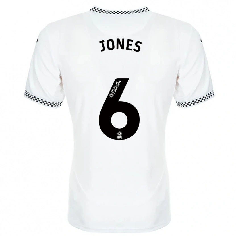 Danxen Homem Camisola Iestyn Jones #6 Branco Laranja Principal 2025/26 Camisa Brasil