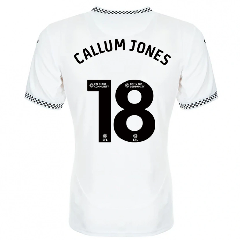 Danxen Homem Camisola Callum Jones #18 Branco Laranja Principal 2025/26 Camisa Brasil