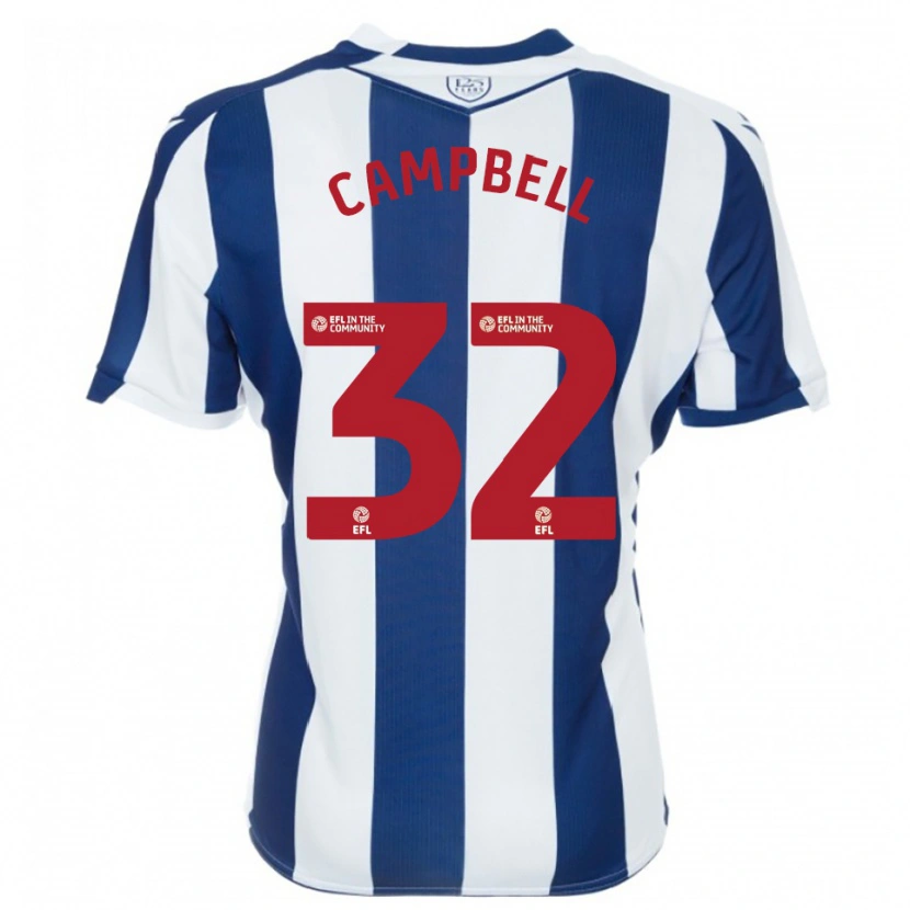 Danxen Homem Camisola George Campbell #32 Azul Marinho Branco Principal 2025/26 Camisa Brasil