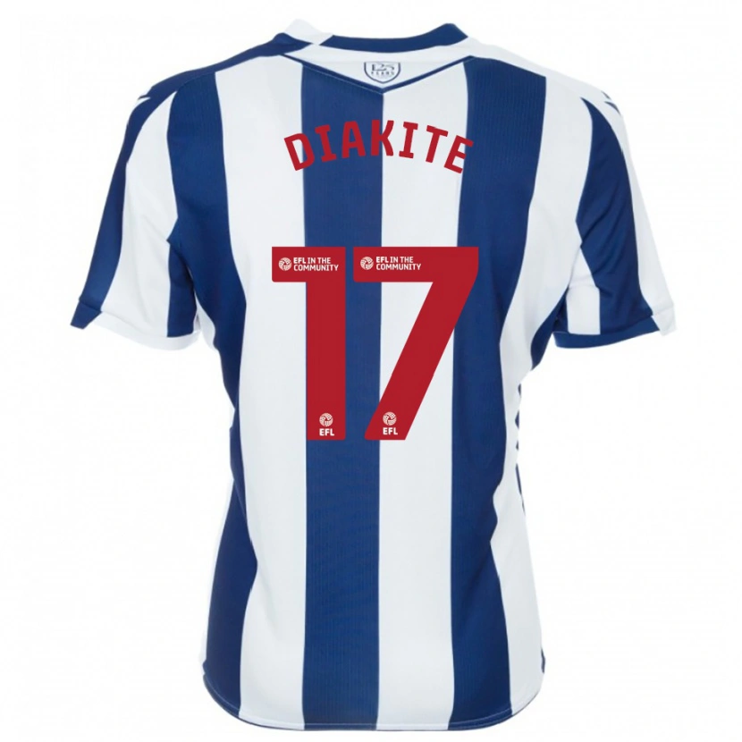 Danxen Homem Camisola Ousmane Diakité #17 Azul Marinho Branco Principal 2025/26 Camisa Brasil