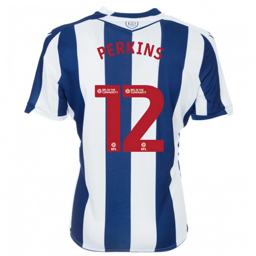 Danxen Homem Camisola Antonio Perkins #12 Azul Marinho Branco Principal 2025/26 Camisa Brasil