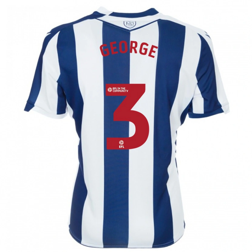 Danxen Homem Camisola Hannah George #3 Azul Marinho Branco Principal 2025/26 Camisa Brasil