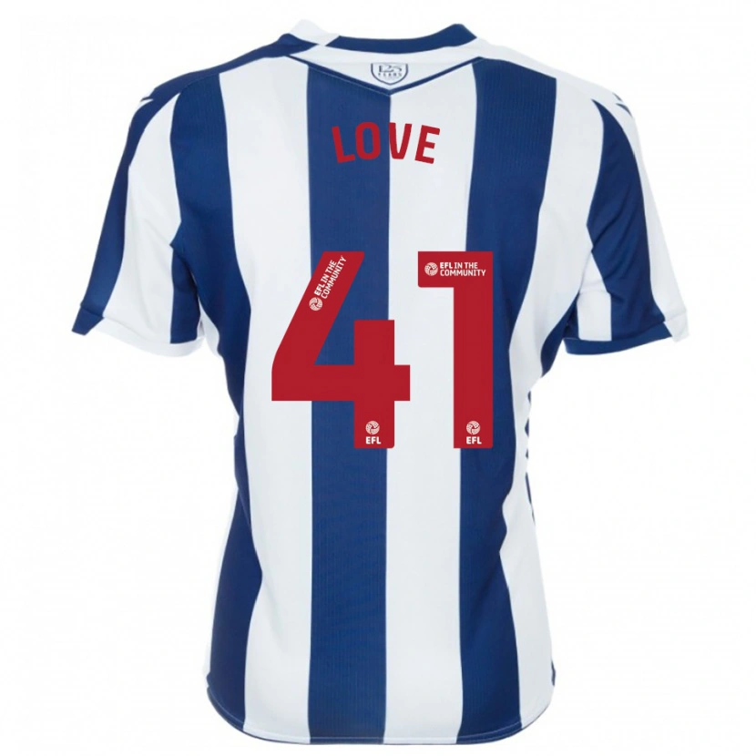 Danxen Homem Camisola Layton Love #41 Azul Marinho Branco Principal 2025/26 Camisa Brasil