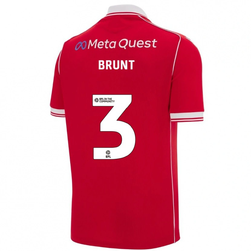 Danxen Homem Camisola Lewis Brunt #3 Vermelho Branco Principal 2025/26 Camisa Brasil