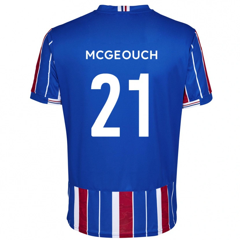 Danxen Homem Camisola Dylan Mcgeouch #21 Azul Vermelho Branco Principal 2025/26 Camisa Brasil
