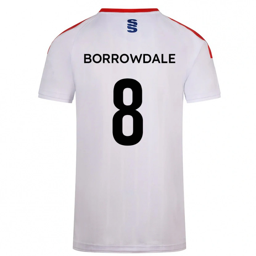 Danxen Homem Camisola Imogen Borrowdale #8 Branco Azul Marinho Principal 2025/26 Camisa Brasil