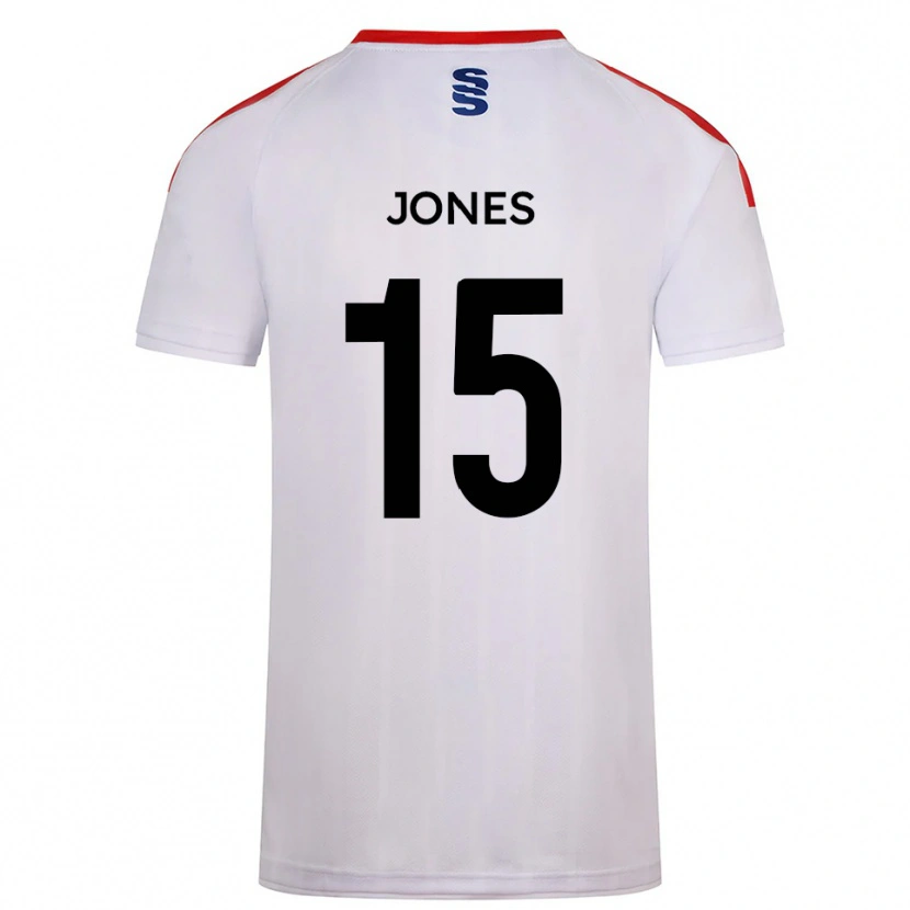 Danxen Homem Camisola Kieran Jones #15 Branco Azul Marinho Principal 2025/26 Camisa Brasil