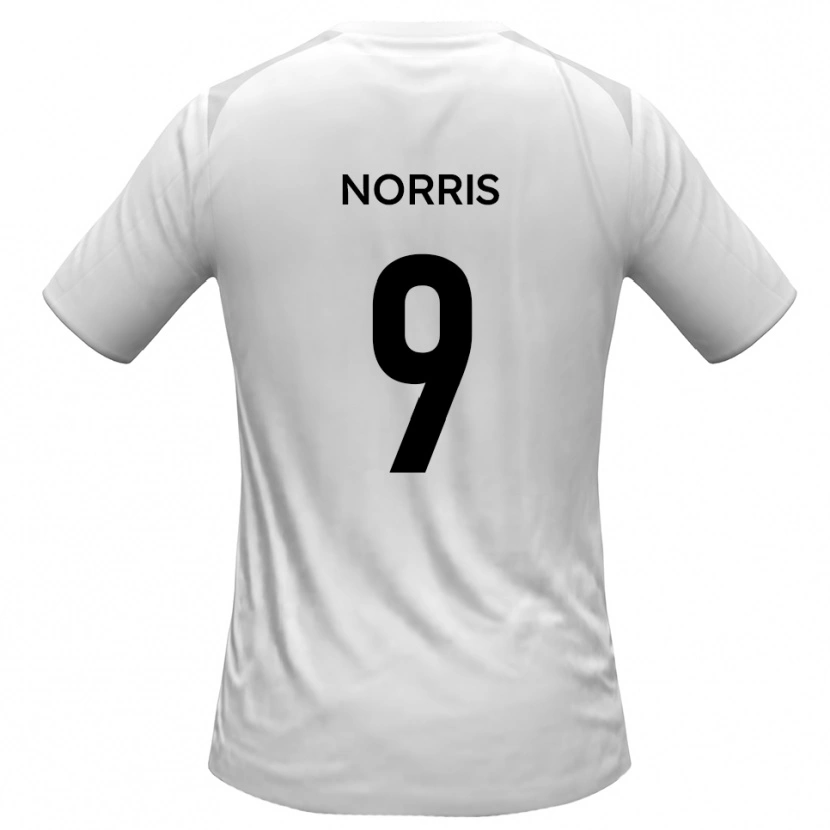 Danxen Homem Camisola Luke Norris #9 Branco Cinza Principal 2025/26 Camisa Brasil