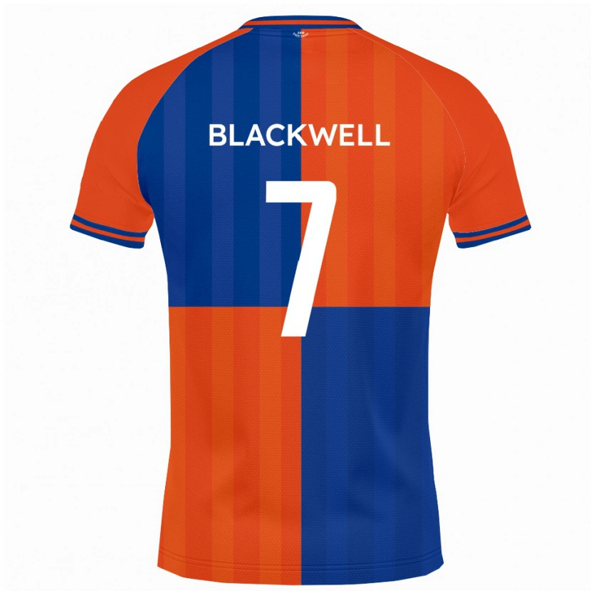 Danxen Homem Camisola Tom Blackwell #7 Laranja Azul Royal Principal 2025/26 Camisa Brasil