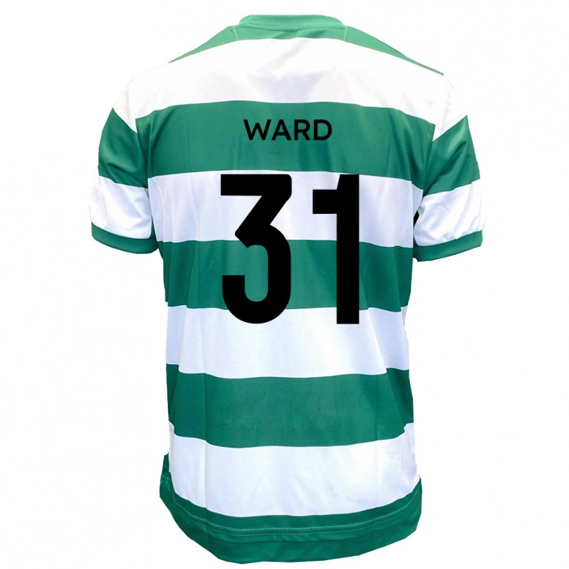 Danxen Homem Camisola Jed Ward #31 Verde Branco Principal 2025/26 Camisa Brasil