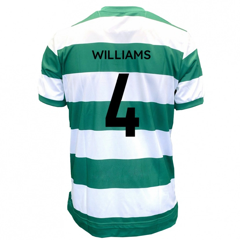 Danxen Homem Camisola Morgan Williams #4 Verde Branco Principal 2025/26 Camisa Brasil