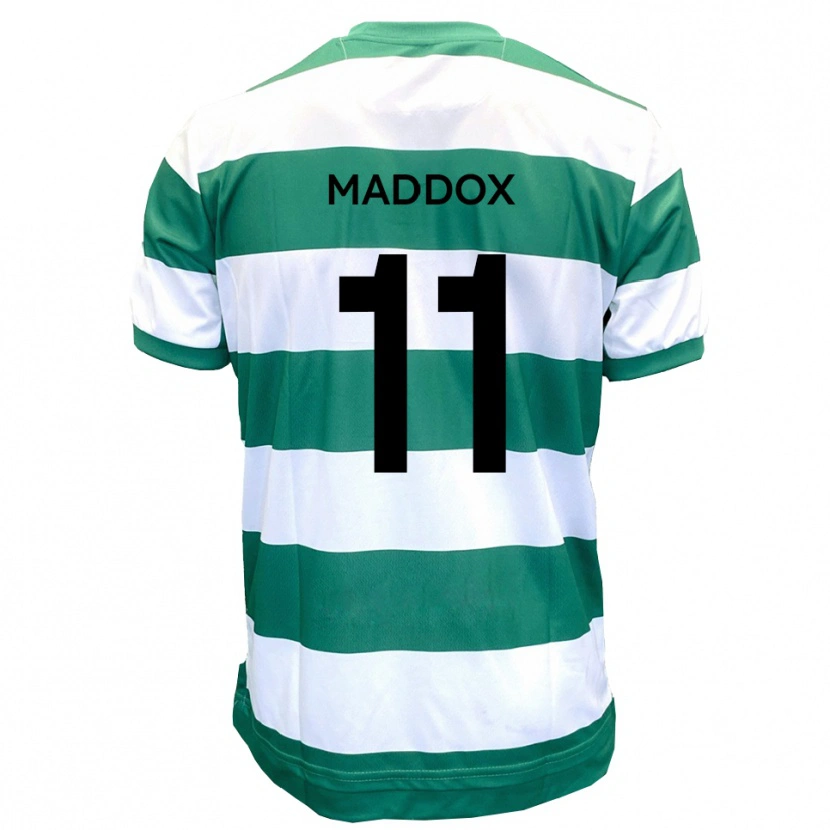Danxen Homem Camisola Jacob Maddox #11 Verde Branco Principal 2025/26 Camisa Brasil