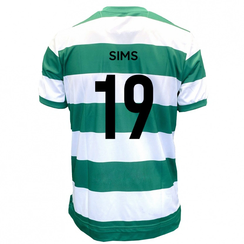 Danxen Homem Camisola Josh Sims #19 Verde Branco Principal 2025/26 Camisa Brasil