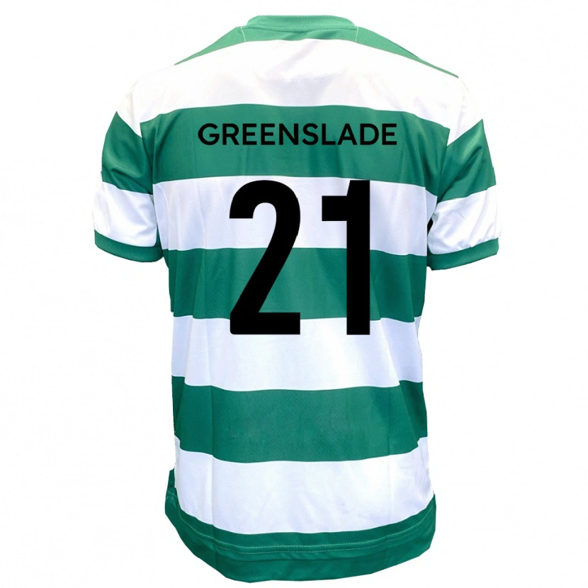 Danxen Homem Camisola Harvey Greenslade #21 Verde Branco Principal 2025/26 Camisa Brasil