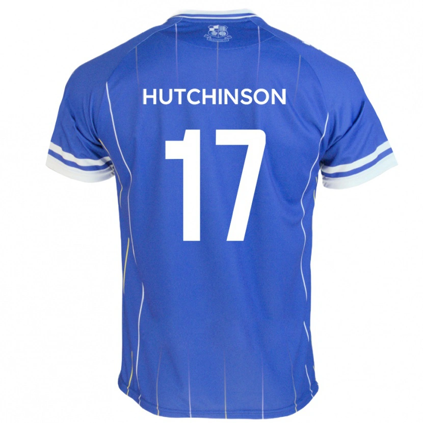 Danxen Homem Camisola Dom Hutchinson #17 Azul Real Principal 2025/26 Camisa Brasil