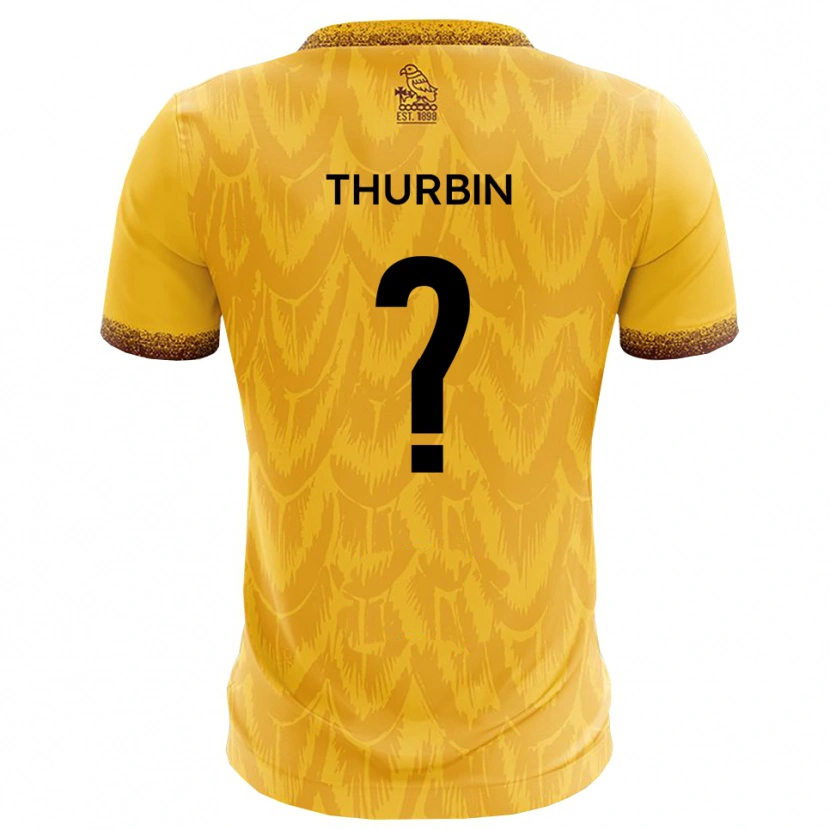Danxen Homem Camisola Johnny Thurbin #0 Amarelo Marrom Principal 2025/26 Camisa Brasil