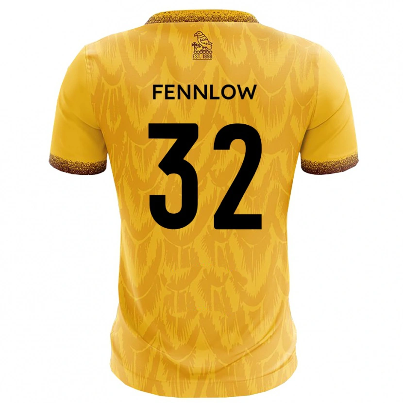 Danxen Homem Camisola James Fennlow #32 Amarelo Marrom Principal 2025/26 Camisa Brasil