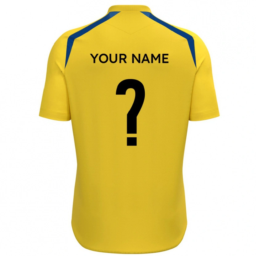 Danxen Homem Camisola Seu Nome #0 Amarelo Azul Principal 2025/26 Camisa Brasil