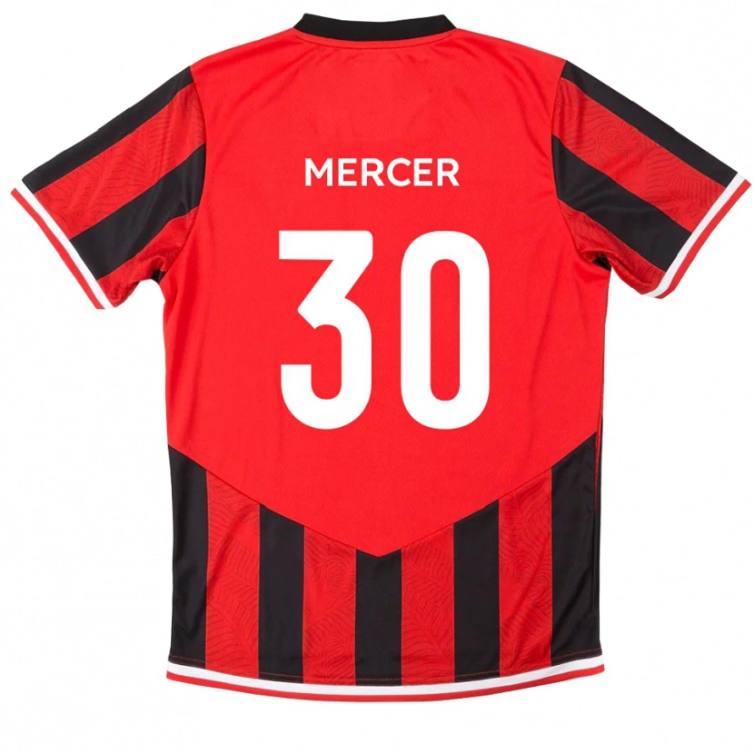 Danxen Homem Camisola Nathan Mercer #30 Vermelho Preto Principal 2025/26 Camisa Brasil