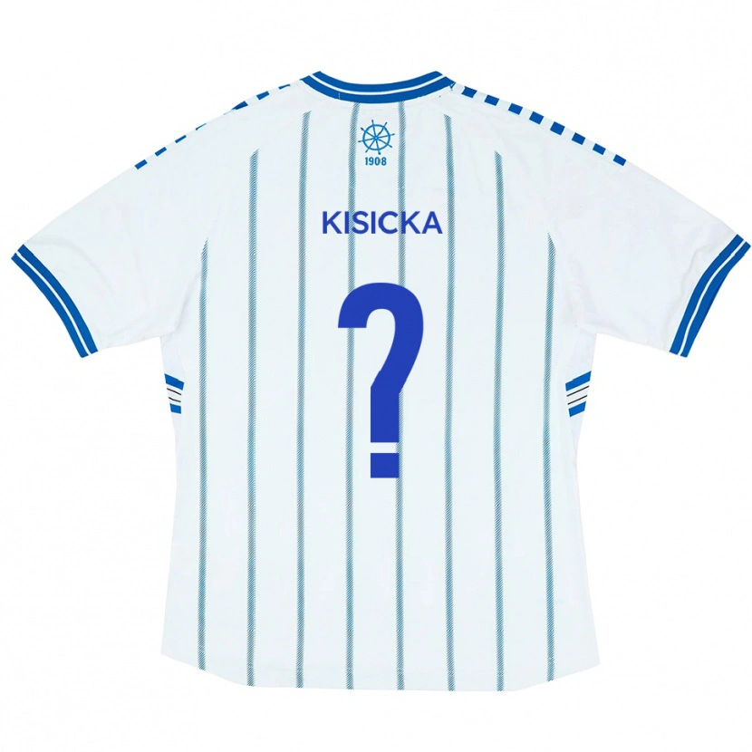 Danxen Homem Camisola Monika Kisicka #0 Branco Azul Principal 2025/26 Camisa Brasil