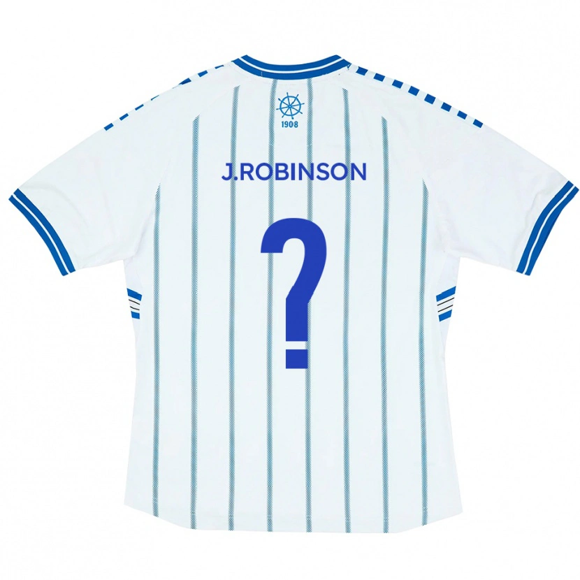 Danxen Homem Camisola Justine Robinson #0 Branco Azul Principal 2025/26 Camisa Brasil
