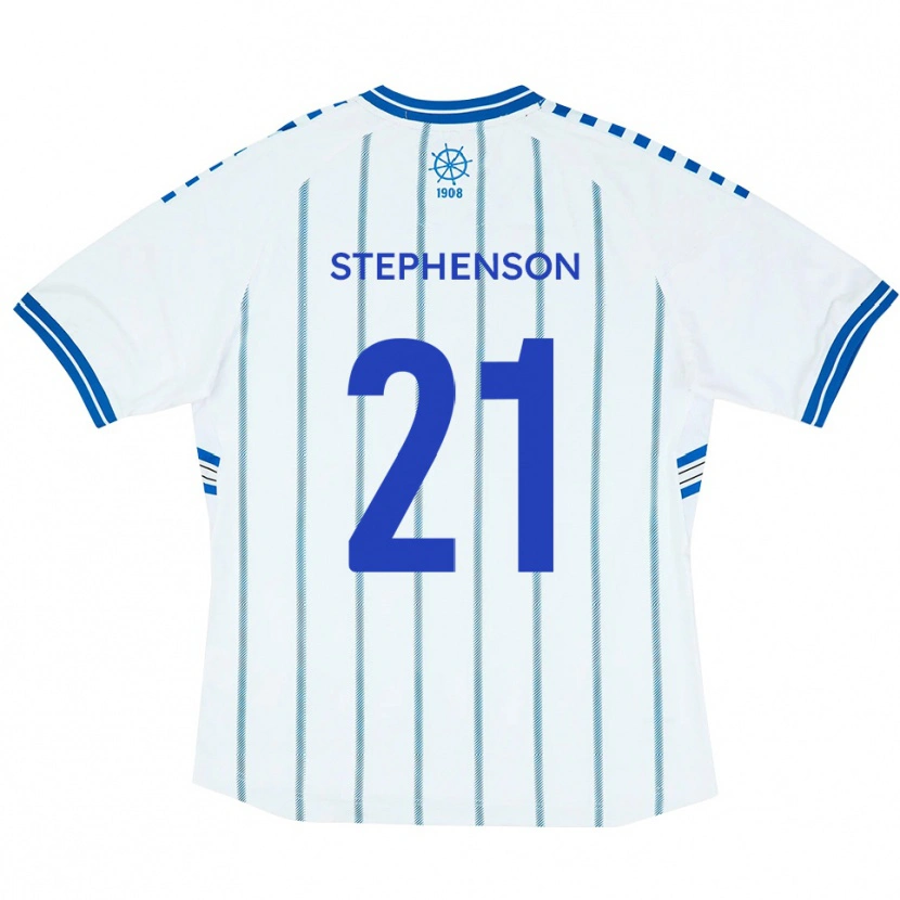 Danxen Homem Camisola Louis Stephenson #21 Branco Azul Principal 2025/26 Camisa Brasil