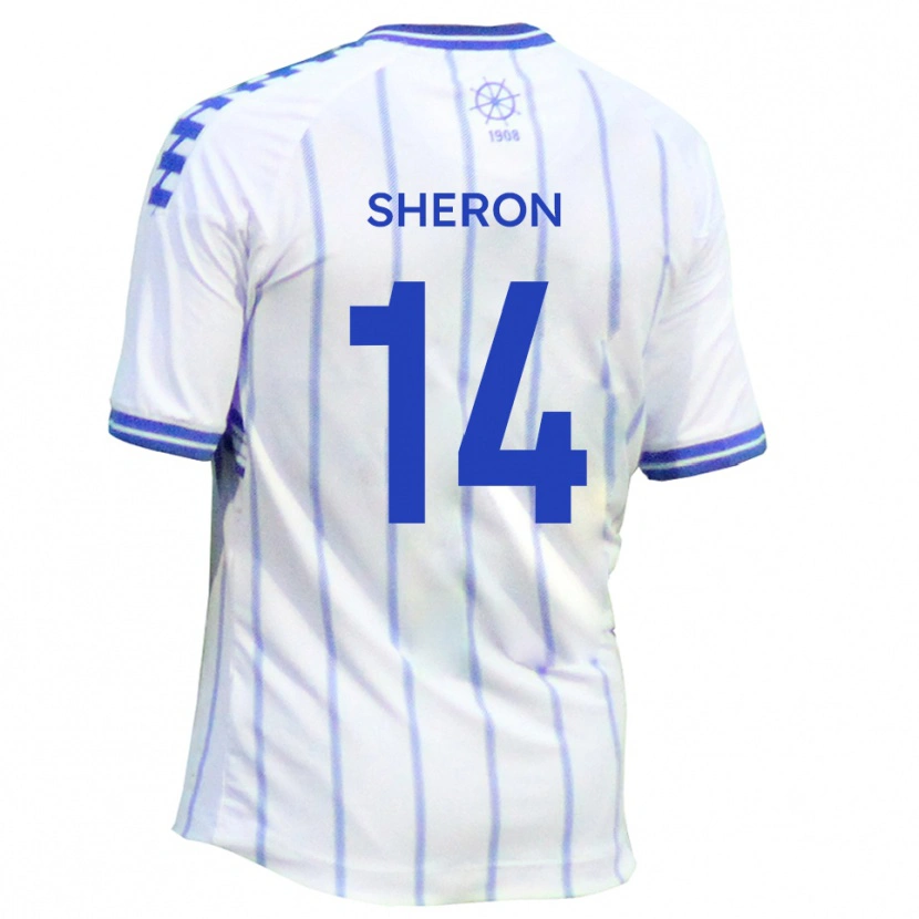 Danxen Homem Camisola Nathan Sheron #14 Branco Azul Principal 2025/26 Camisa Brasil