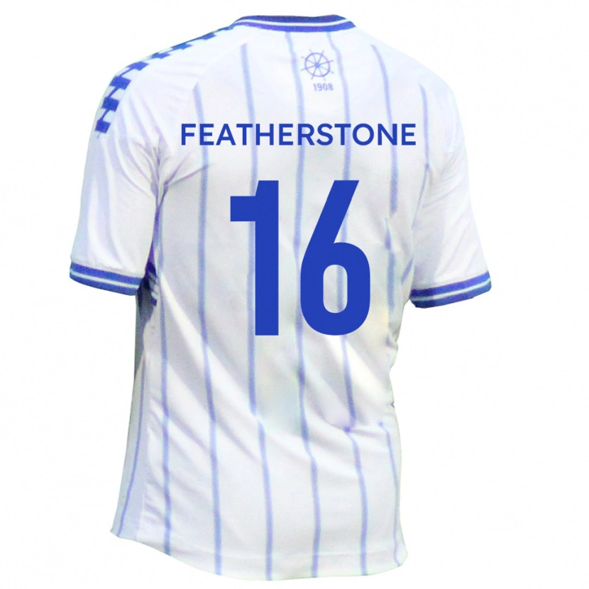 Danxen Homem Camisola Nicky Featherstone #16 Branco Azul Principal 2025/26 Camisa Brasil