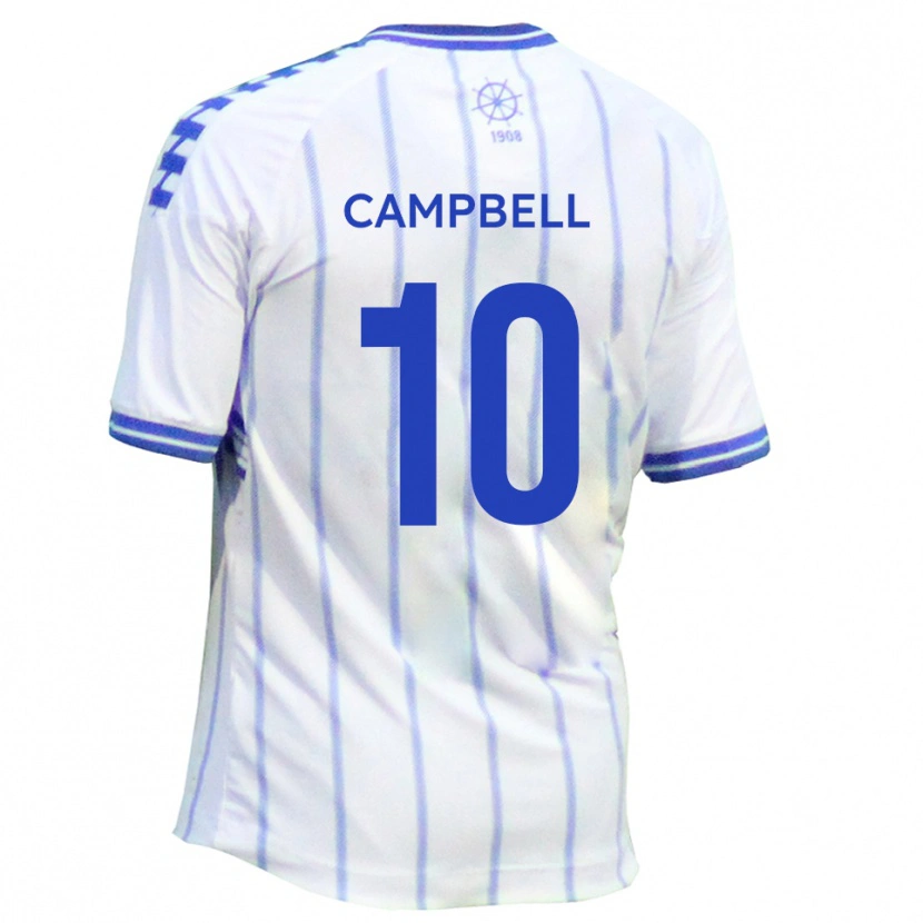 Danxen Homem Camisola Adam Campbell #10 Branco Azul Principal 2025/26 Camisa Brasil