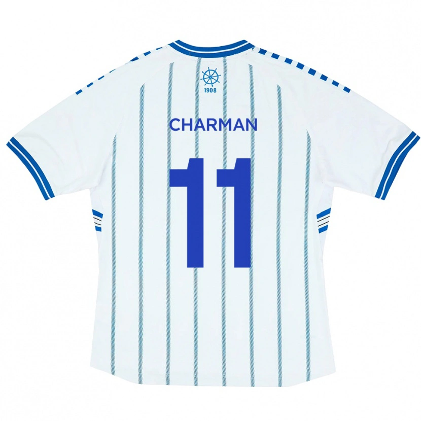 Danxen Homem Camisola Luke Charman #11 Branco Azul Principal 2025/26 Camisa Brasil