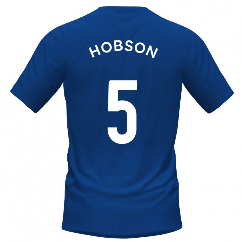 Danxen Homem Camisola Shaun Hobson #5 Azul Branco Principal 2025/26 Camisa Brasil