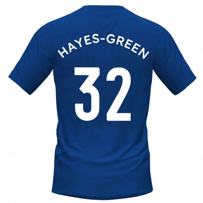 Danxen Homem Camisola Charlie Hayes-Green #32 Azul Branco Principal 2025/26 Camisa Brasil