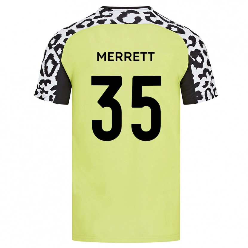 Danxen Homem Camisola William Merrett #35 Amarelo Fluorescente Principal 2025/26 Camisa Brasil