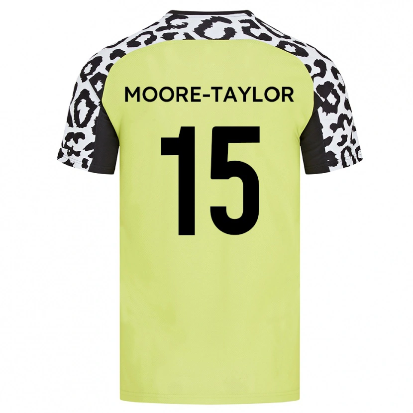 Danxen Homem Camisola Jordan Moore-Taylor #15 Amarelo Fluorescente Principal 2025/26 Camisa Brasil